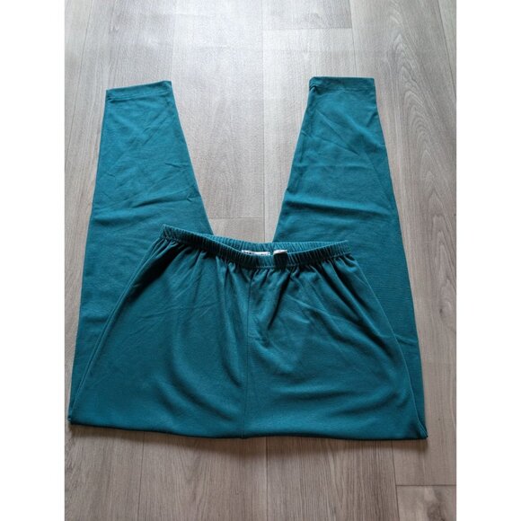 vtg Womens Teal Elastic Waist Stretch Pants Size 20W By Extra Touch - Picture 2 of 4
